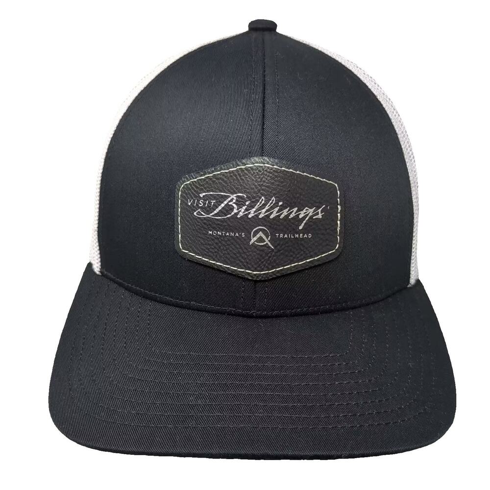 Pacific Headwear Visit Billings Montana Trucker Hat Black White One Size Patch